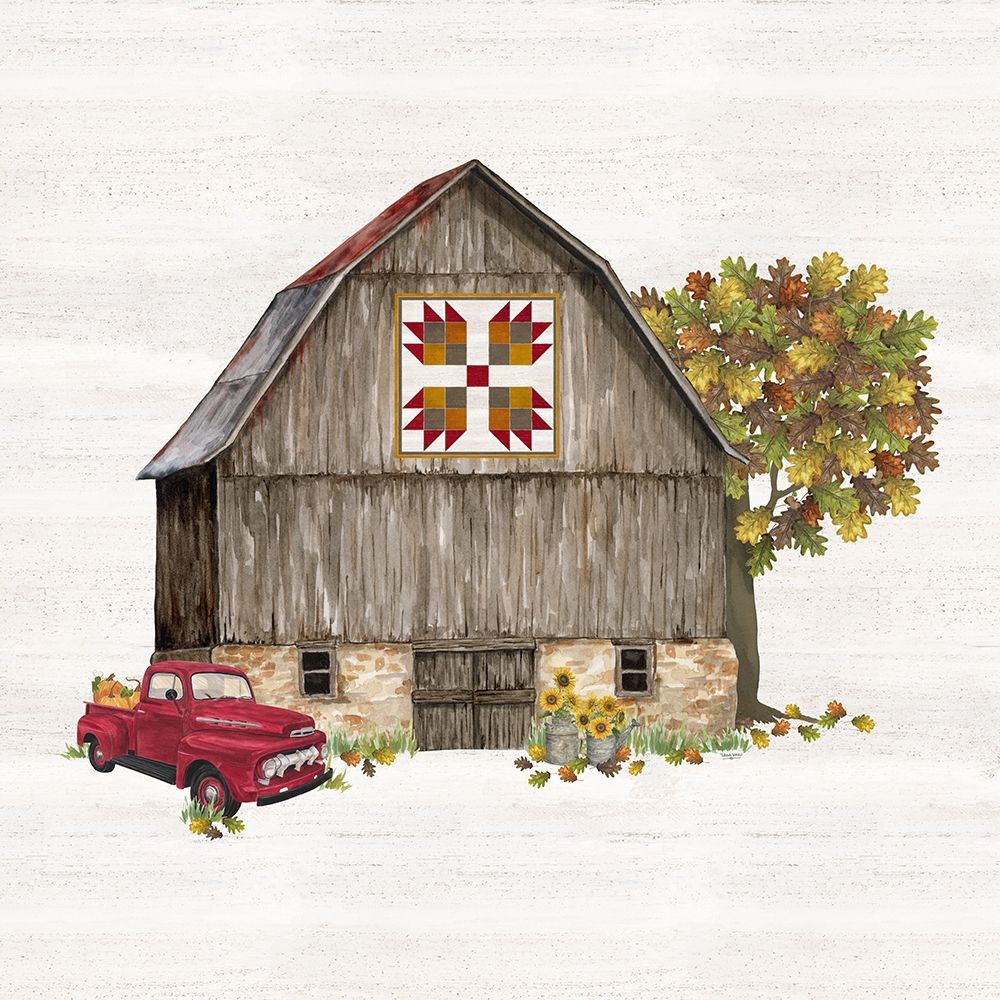 Wall art: Fall Barn Quilt III, by Reed, Tara