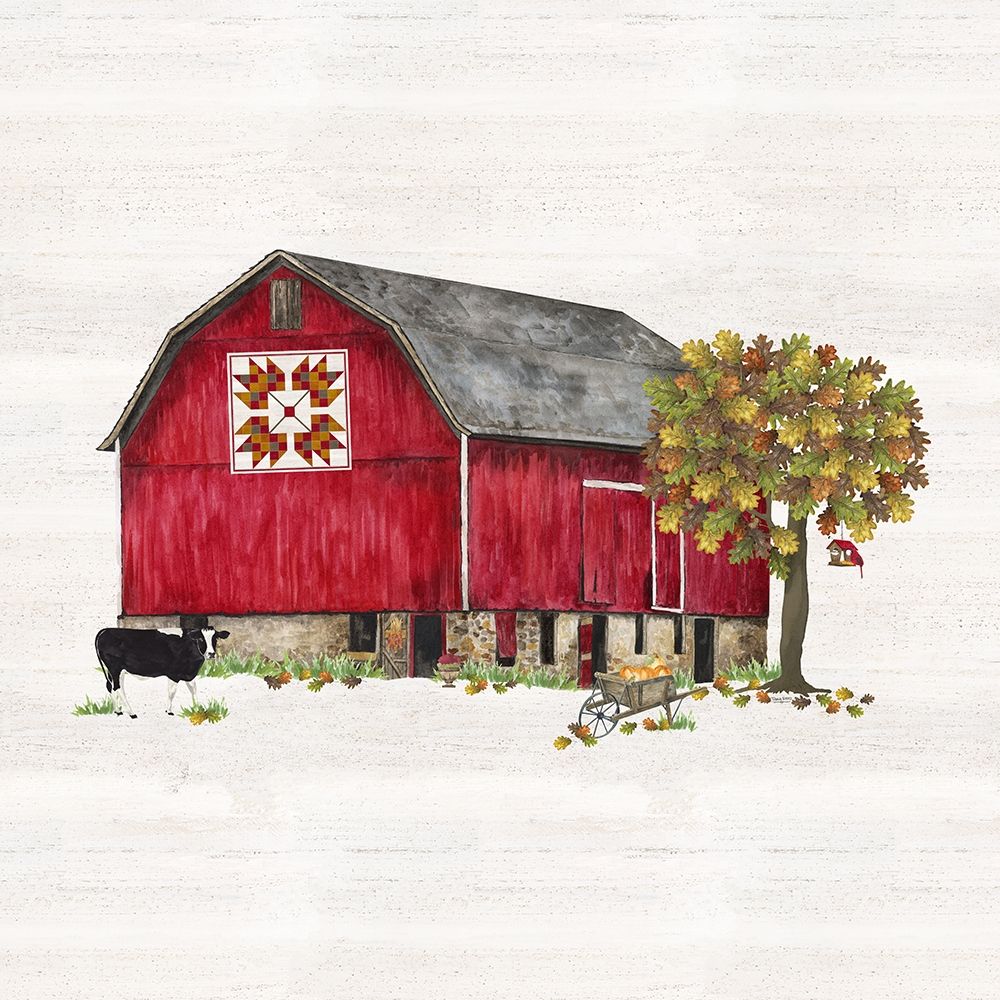 Wall art: Fall Barn Quilt IV, by Reed, Tara
