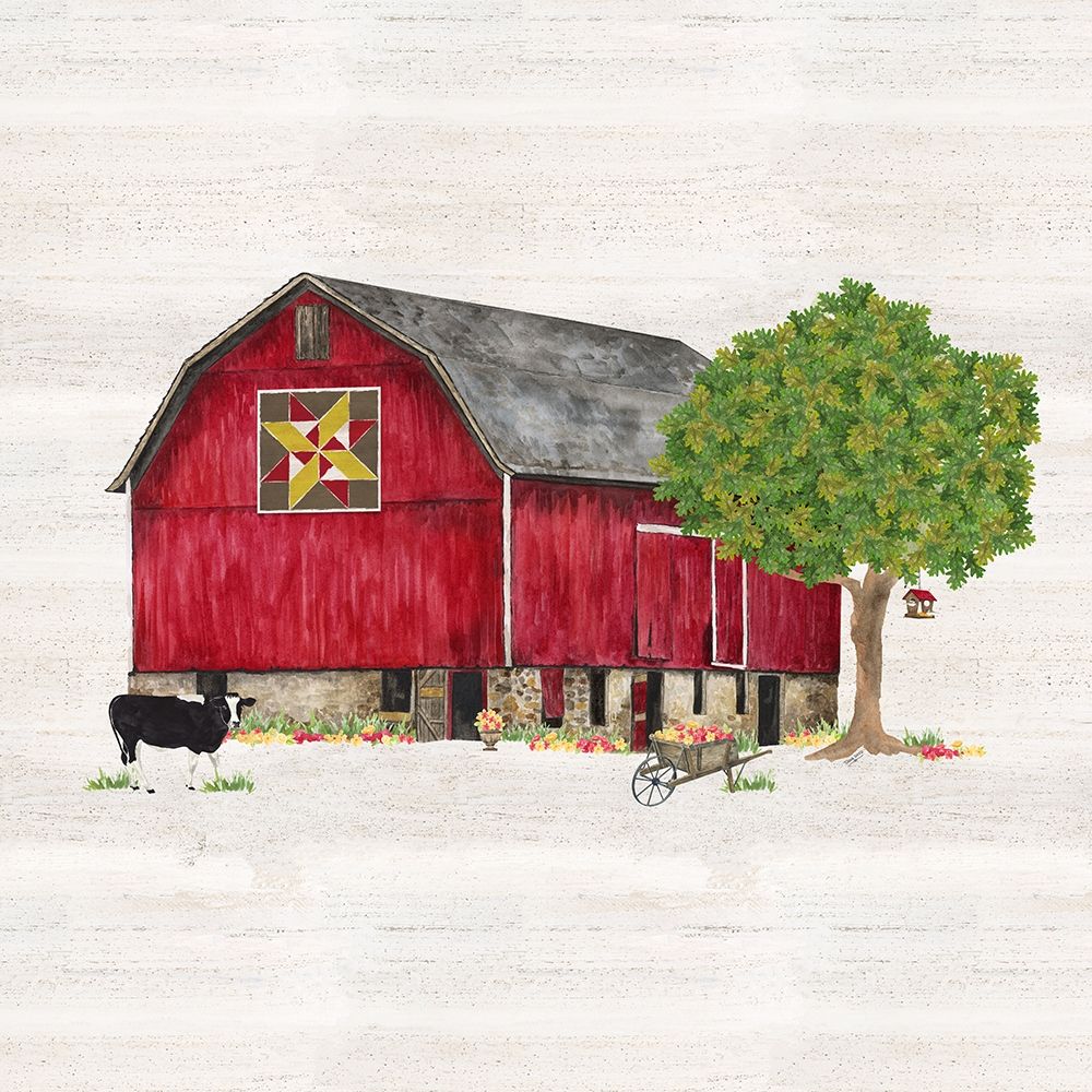 Wall Art Painting id:380362, Name: Spring and Summer Barn Quilt III, Artist: Reed, Tara