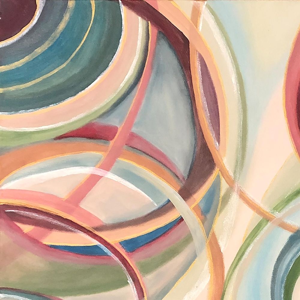 Wall Art Painting id:380435, Name: Overlapping  Rings I, Artist: Lee C