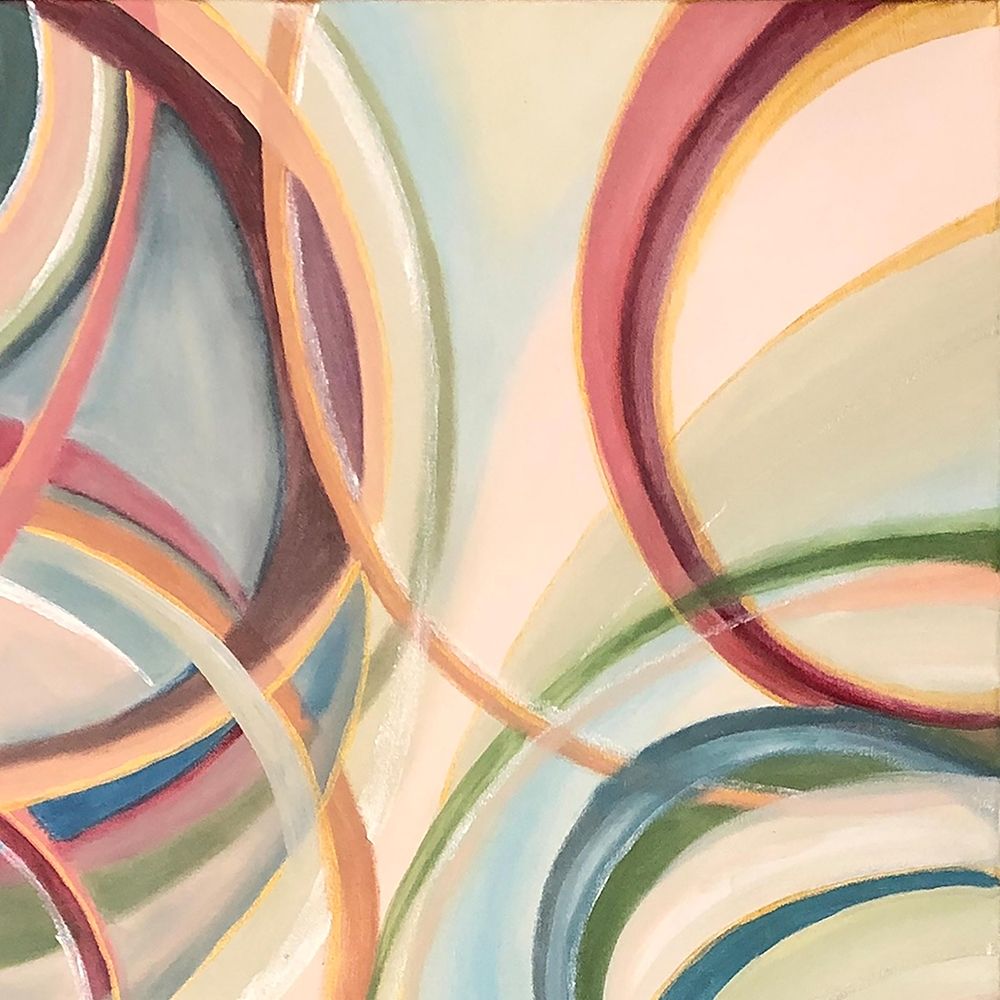 Wall Art Painting id:380436, Name: Overlapping  Rings II, Artist: Lee C