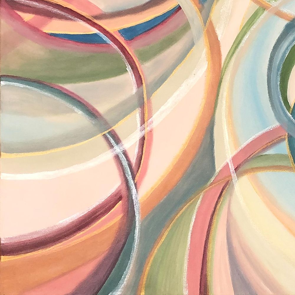 Wall Art Painting id:380438, Name: Overlapping  Rings IV, Artist: Lee C