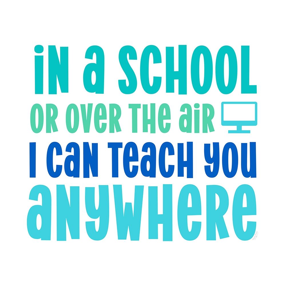 Wall art: Teacher Truths blue IV-Anywhere, by Reed, Tara