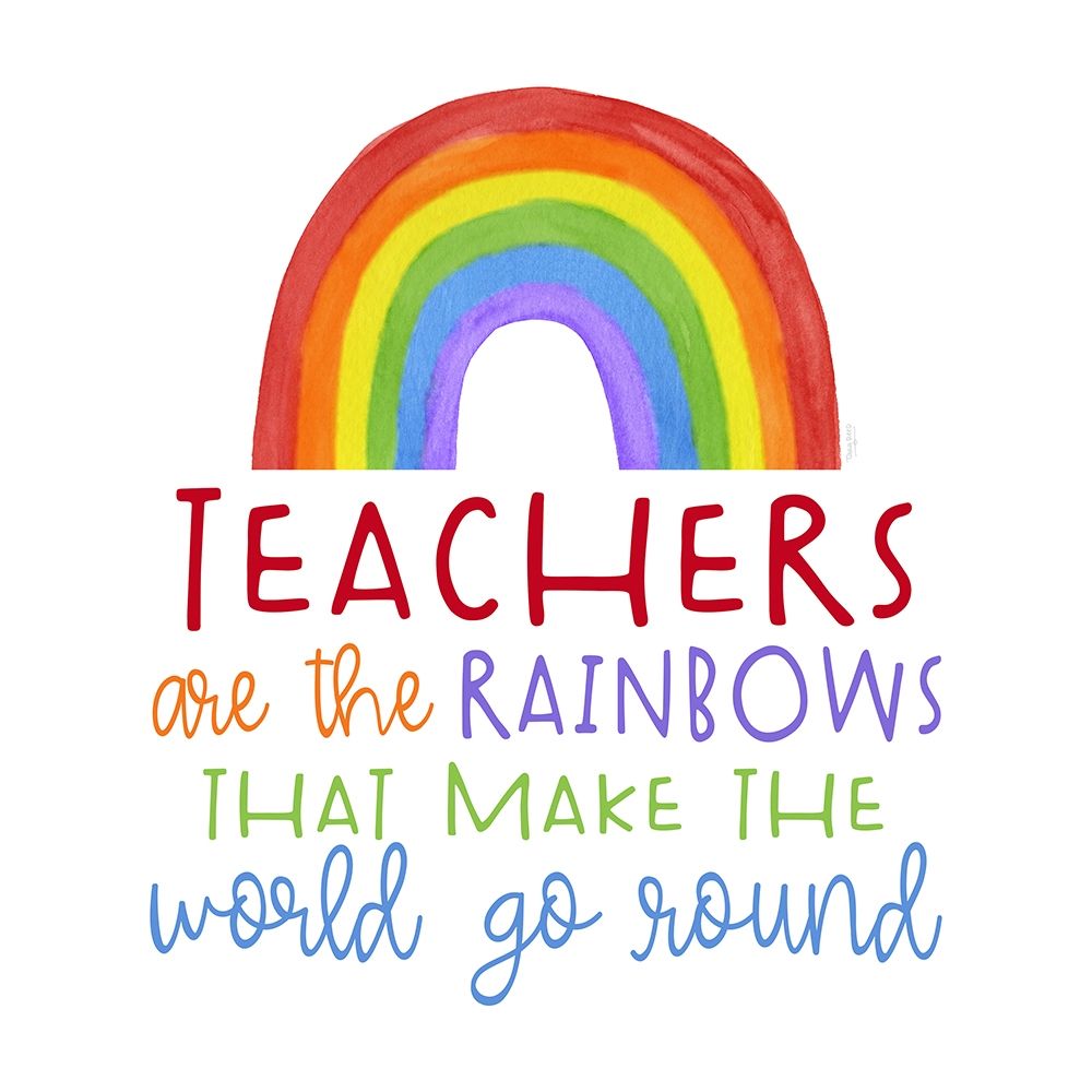 Wall art: Teacher Truths rainbow II-Teachers Are, by Reed, Tara