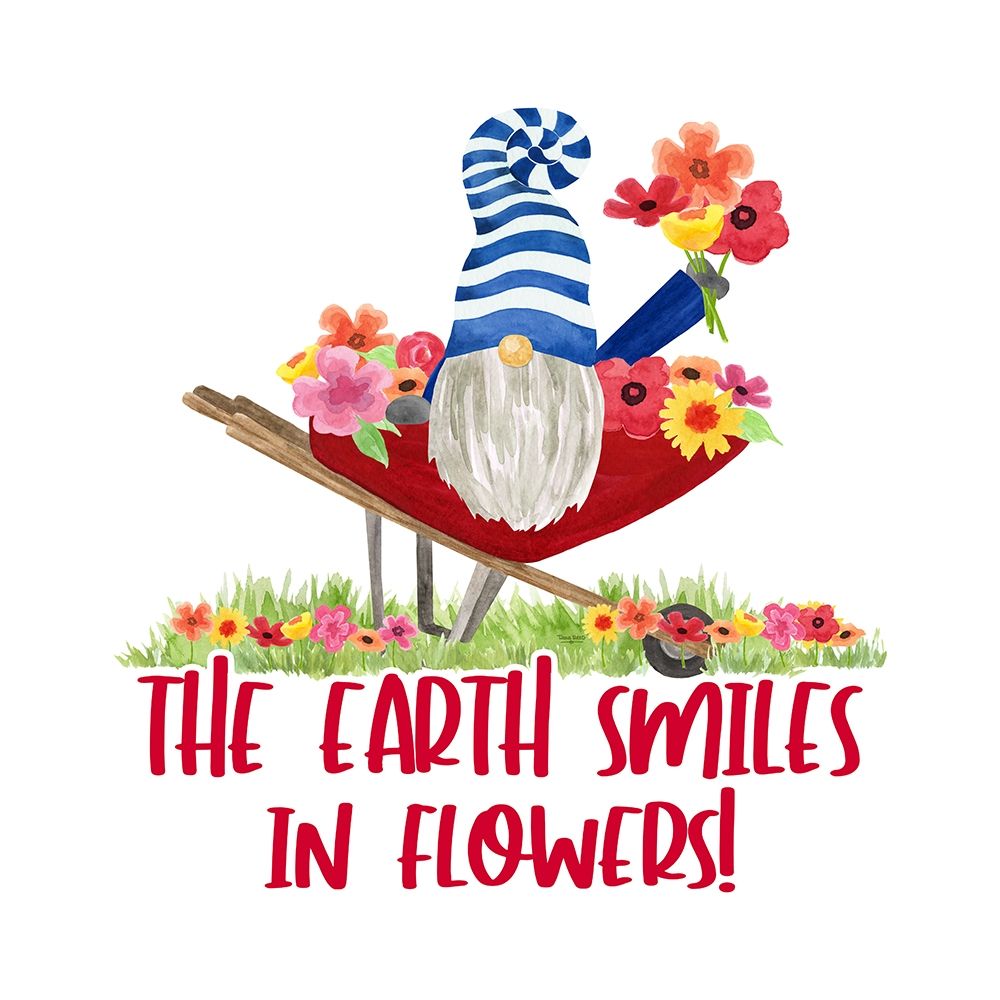 Wall Art Painting id:427765, Name: Gardening Gnomes Sentiment II-Earth Smiles, Artist: Reed, Tara