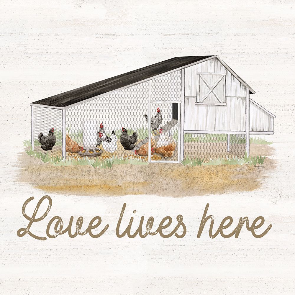 Wall Art Painting id:574423, Name: Spring on the Farm III-Love Lives Here, Artist: Reed, Tara