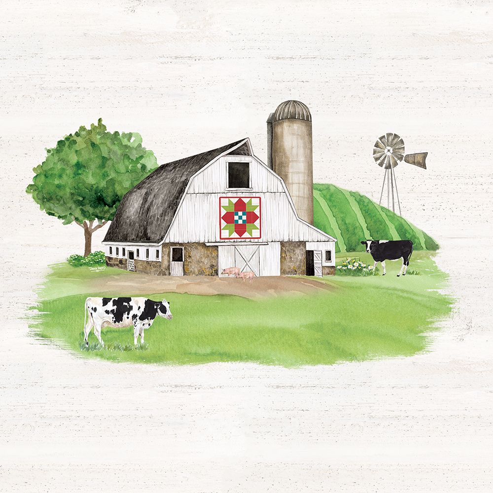 Wall art: Spring on the Farm barn V, by Reed, Tara