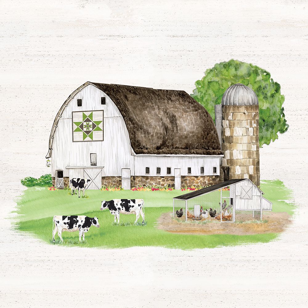 Wall art: Spring on the Farm barn VIII, by Reed, Tara