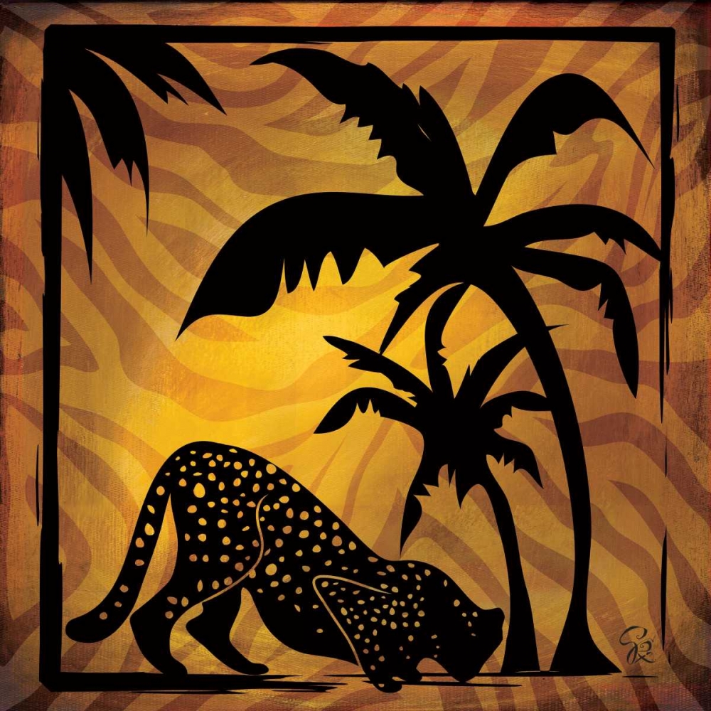Wall Art Painting id:59443, Name: Safari Silhouette I, Artist: Rivas-Velazquez, Gena