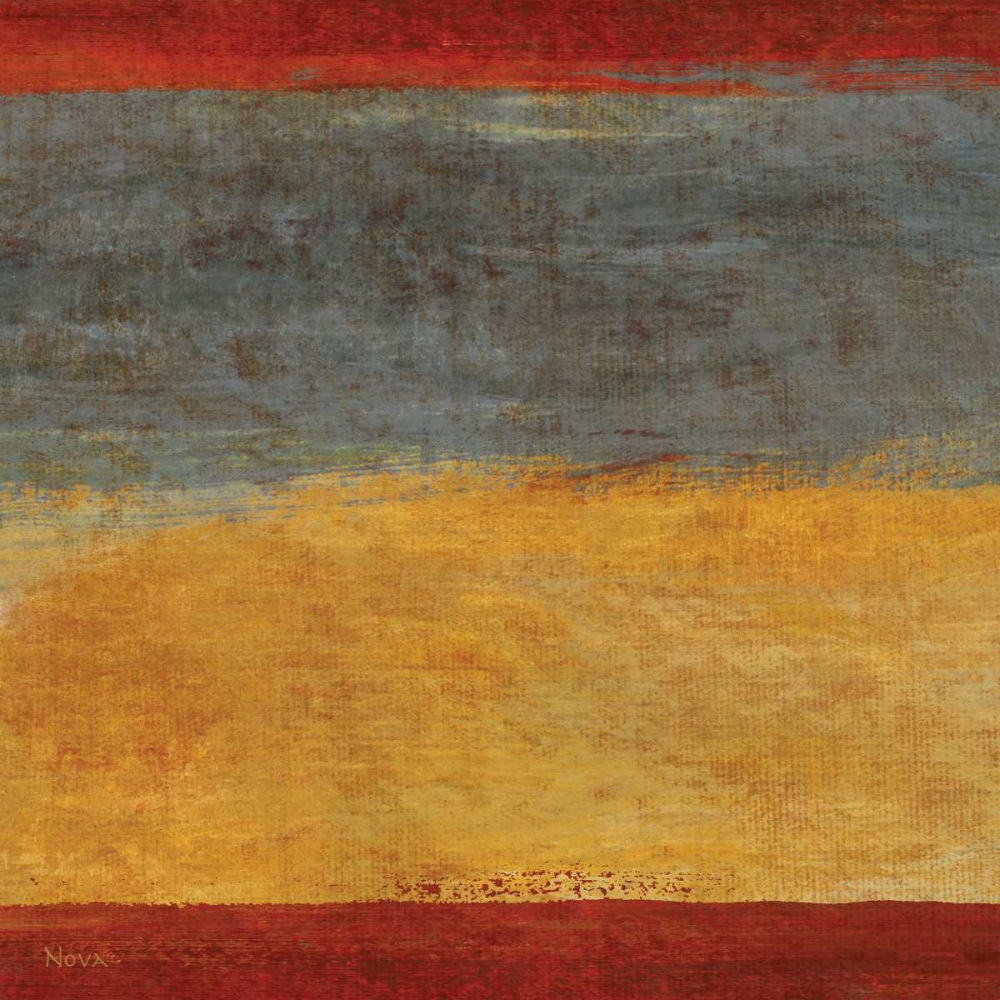 Art Print: Abstract Stripe Square I