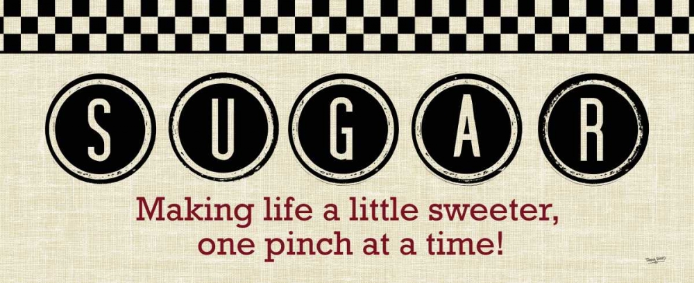 Wall Art Painting id:53564, Name: Checkered Kitchen Sign III, Artist: Reed, Tara