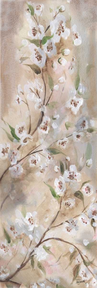 Wall Art Painting id:52913, Name: Cherry Blossoms Taupe Panel II , Artist: Tre Sorelle Studios
