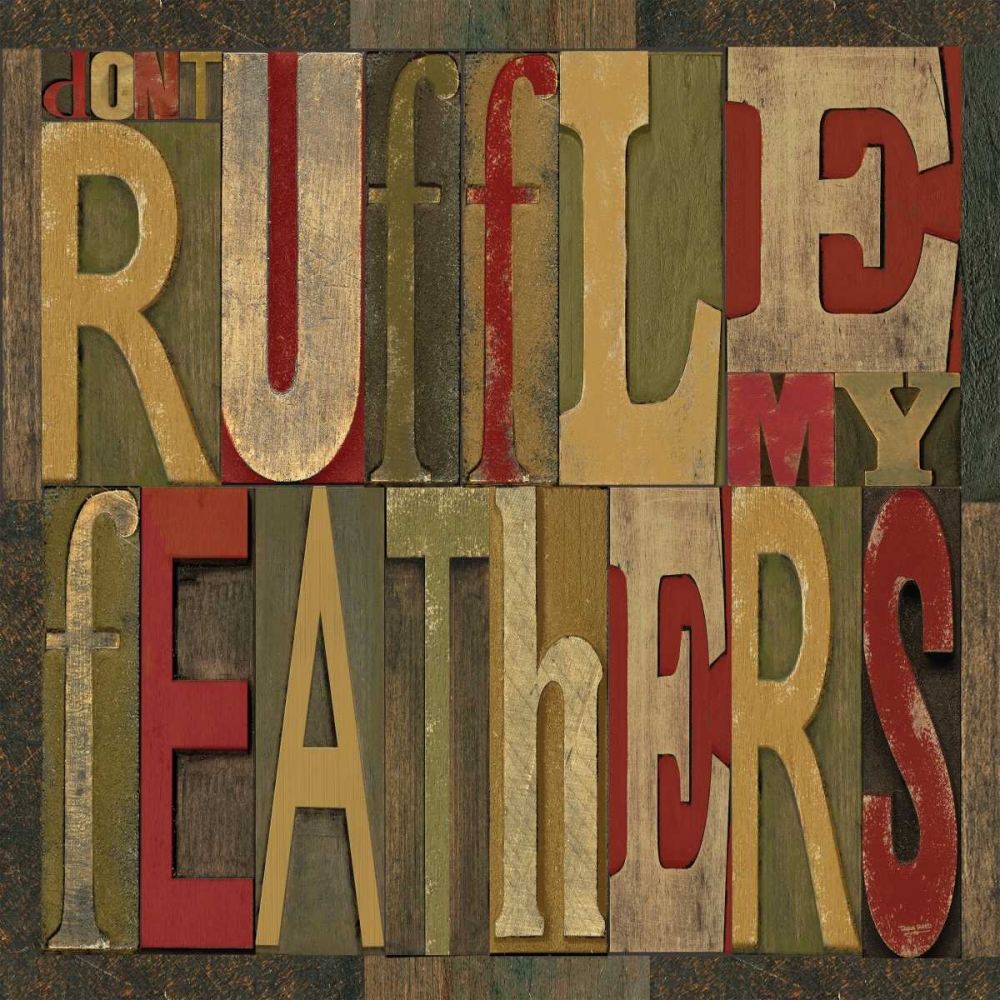 Wall Art Painting id:52945, Name: Printers Block Rules This Roost II , Artist: Reed, Tara