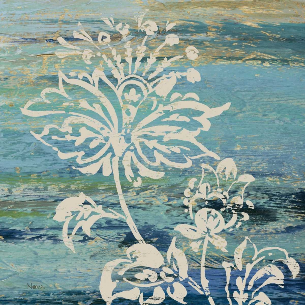 Wall Art Painting id:52958, Name: Blue Indigo with Lace III , Artist: Studio Nova