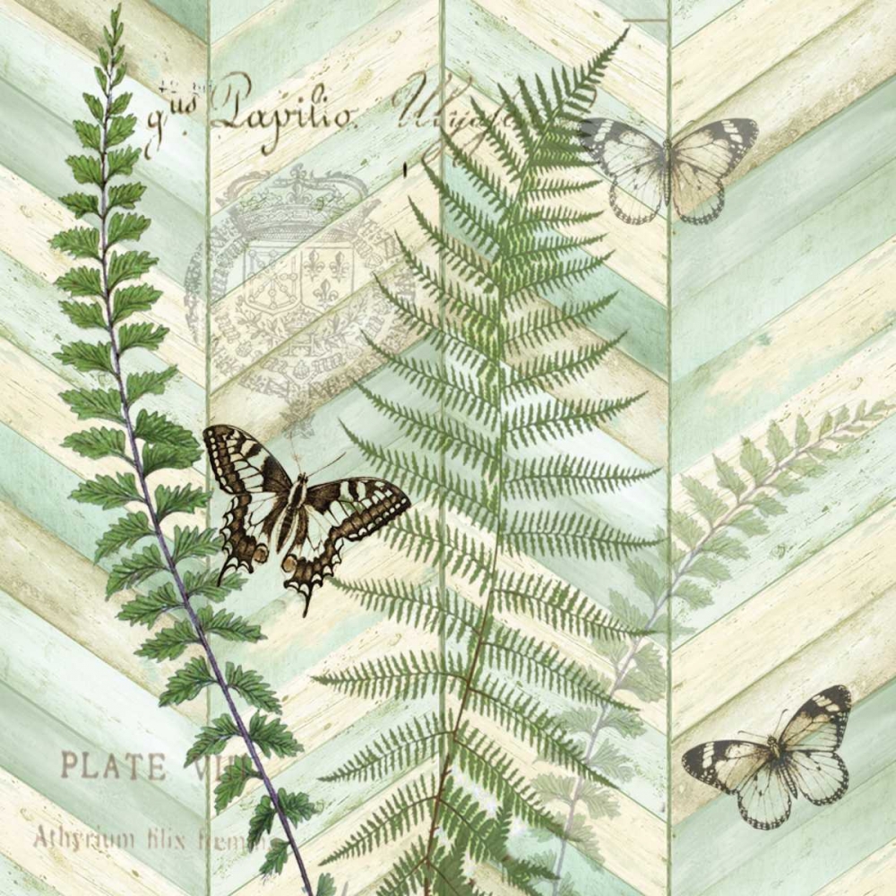 Art Print: Chevron Botanical II 