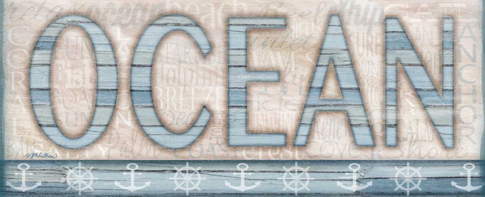 Wall Art Painting id:53645, Name: Driftwood Beach Sign II, Artist: Killeen, Jen