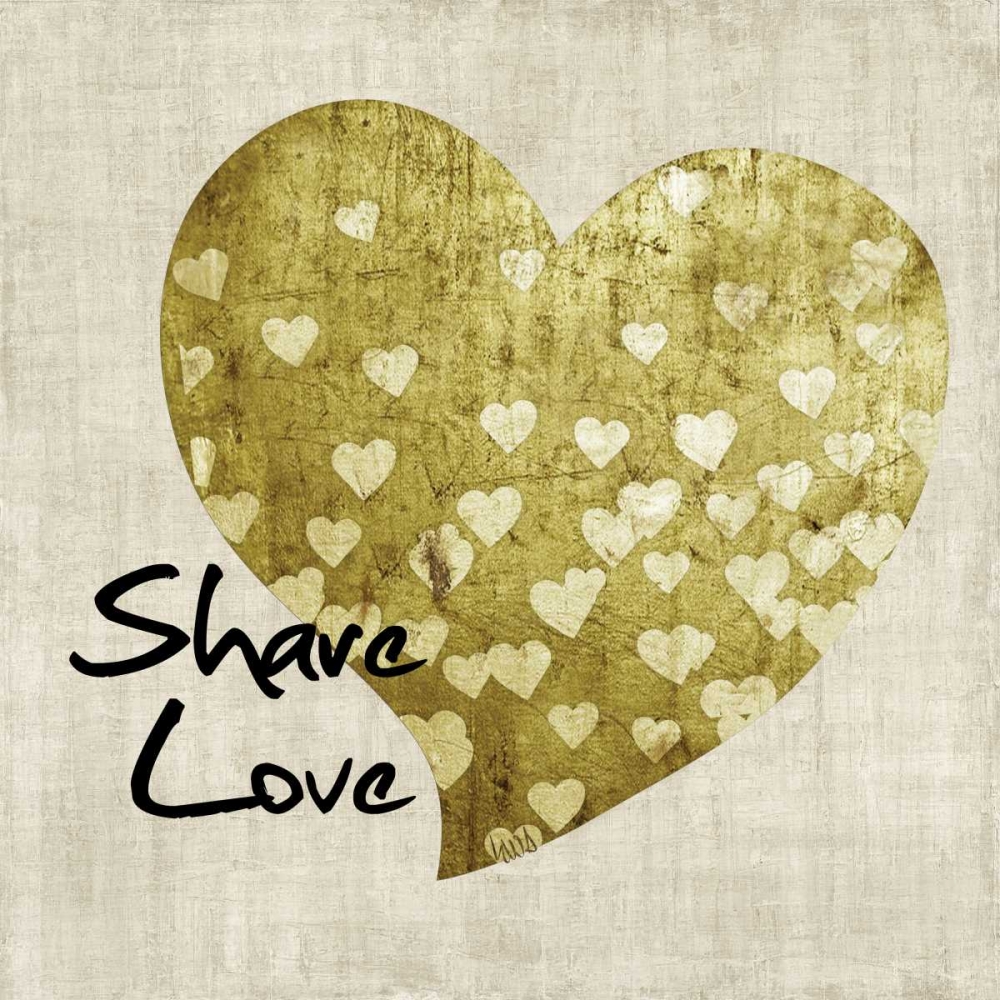 Art Print: Heart of Gold I