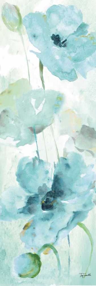 Wall Art Painting id:70155, Name: Watercolor Garden Blue Panel II, Artist: Tre Sorelle Studios