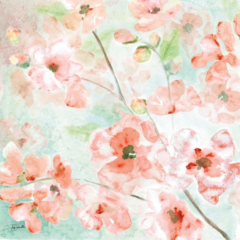 Wall art: Watercolor Blossoms II, by Tre Sorelle Studios