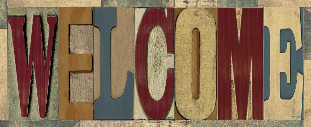 Wall Art Painting id:70203, Name: Family Printer Block Panel IV, Artist: Reed, Tara