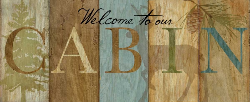 Art Print: Lodge Living Sign II