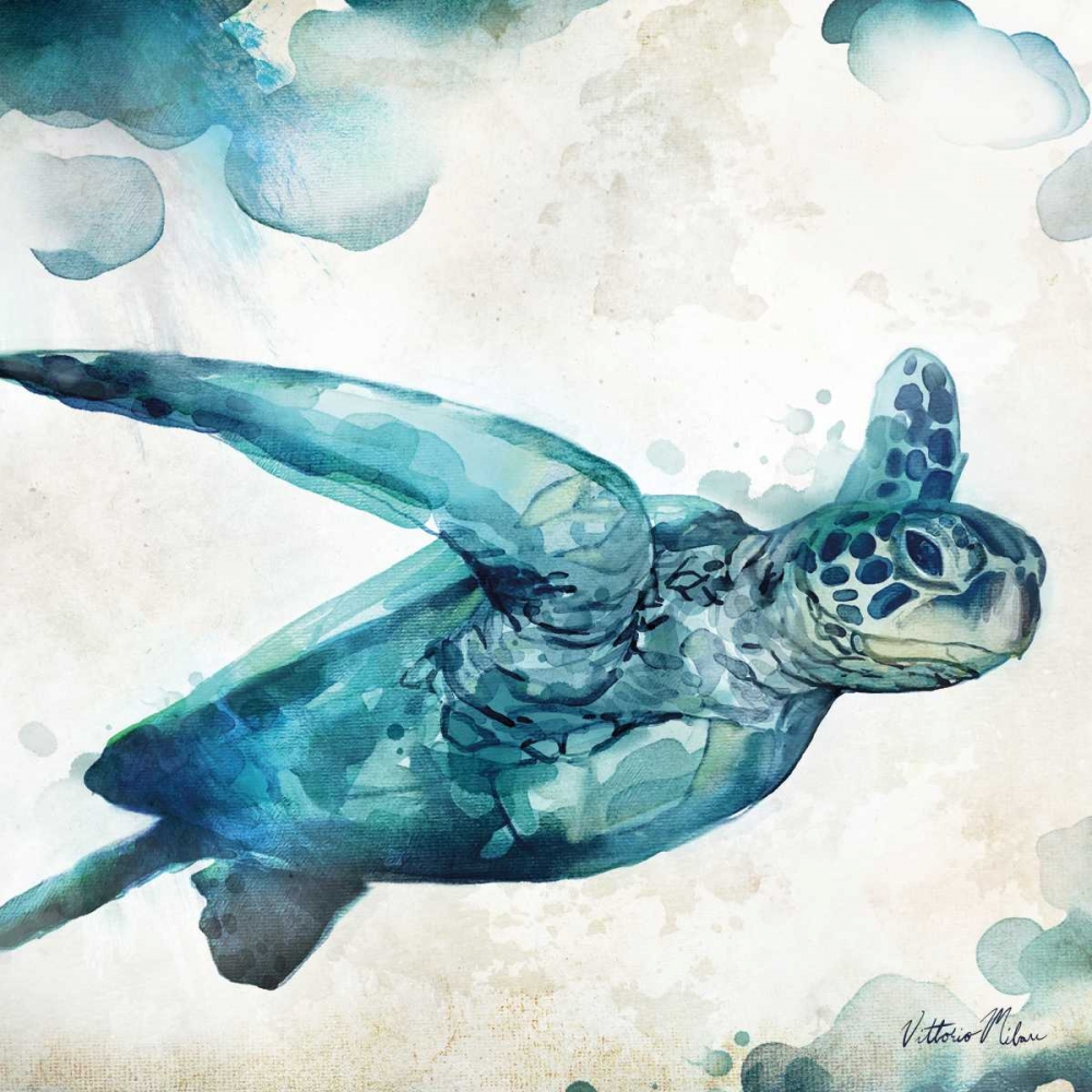 Wall Art Painting id:78013, Name: Watercolor Sea Creatures III, Artist: Milan, Vittorio