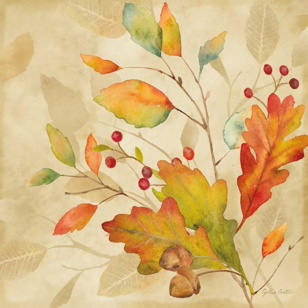 Art Print: Harvest Leaves I