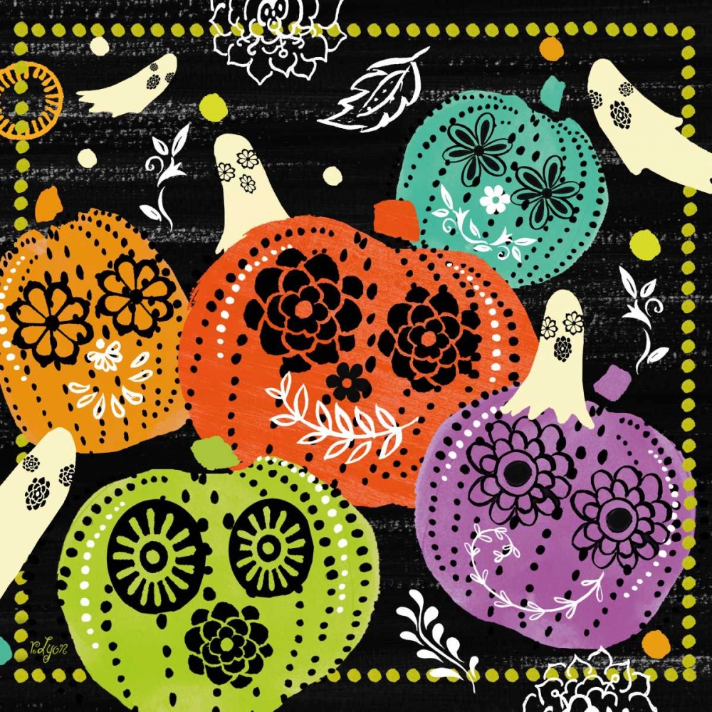 Wall art: Pumpkin Patch I, by Lyon, Rebecca