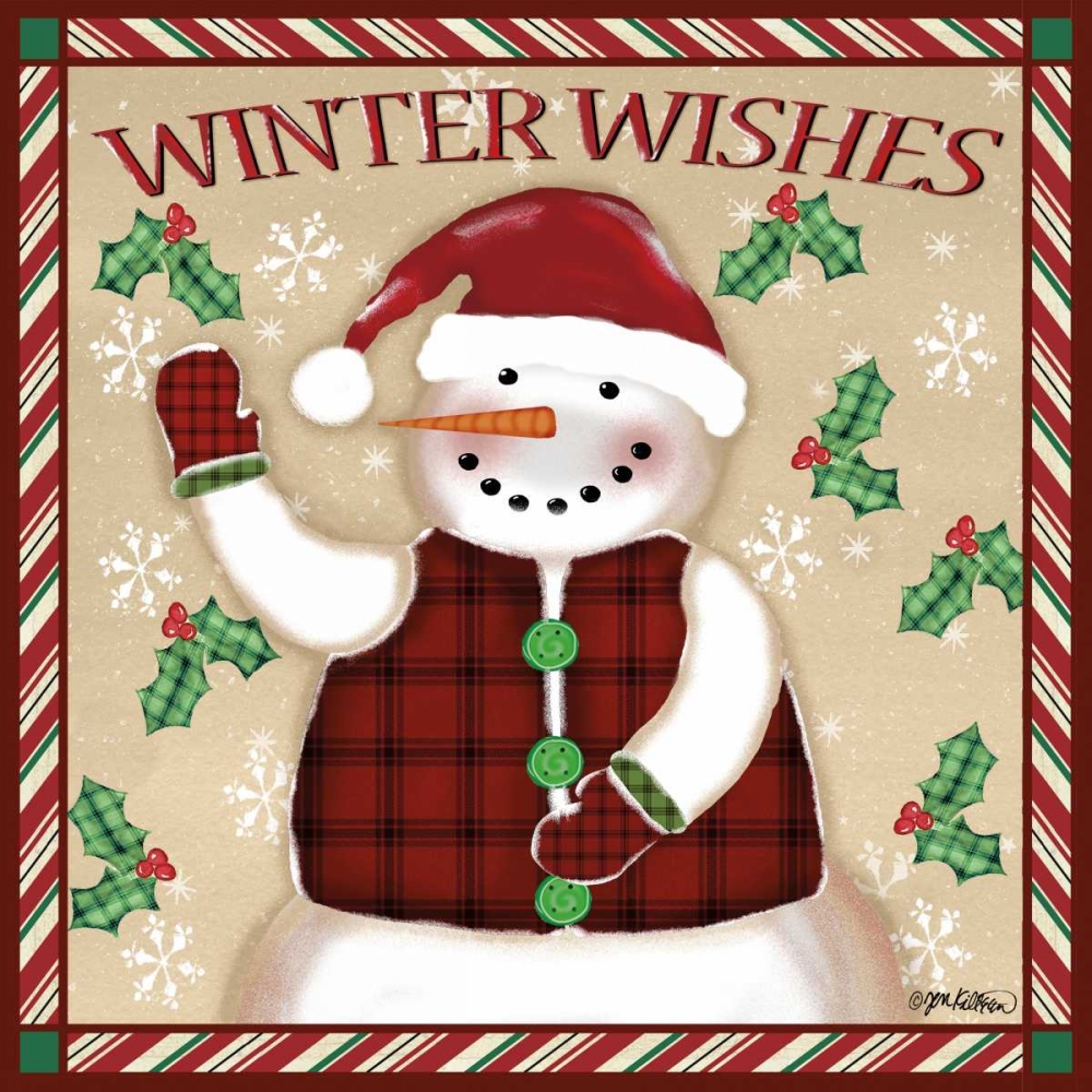 Wall Art Painting id:78115, Name: Seasons Greetings Snowmen II, Artist: Killeen, Jen