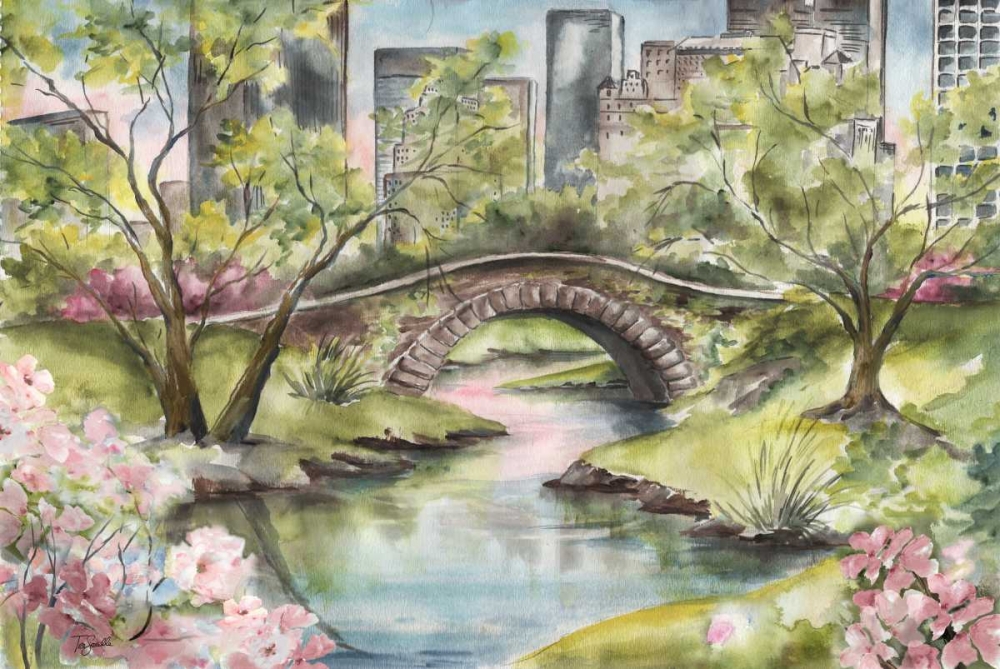 Wall art: Central Park Springtime, by Tre Sorelle Studios