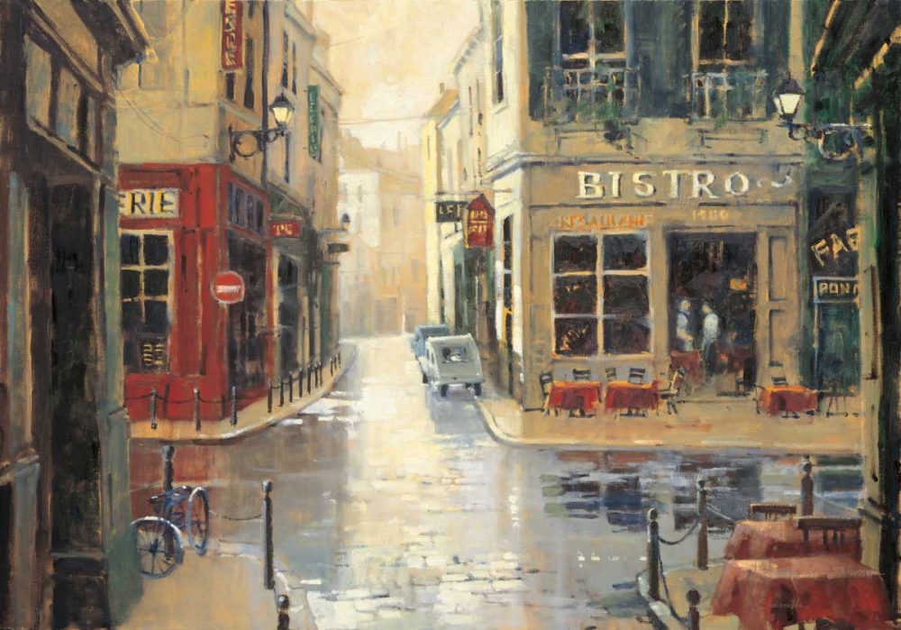 Art Print: Side  Street Bistro