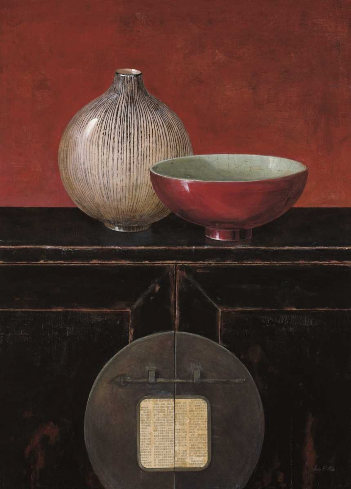 Art Print: Asian Armoire - Noir