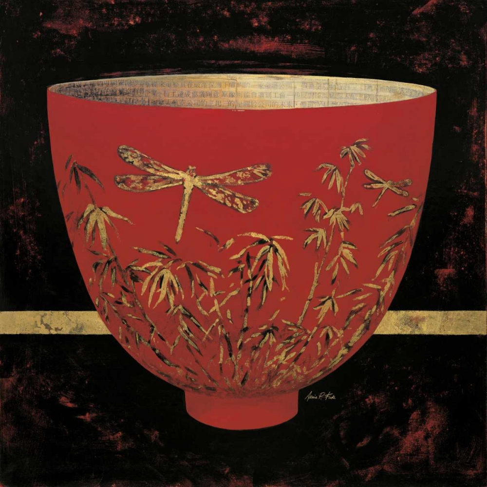 Wall art: Dragonfly Bowl , by Fisk, Arnie