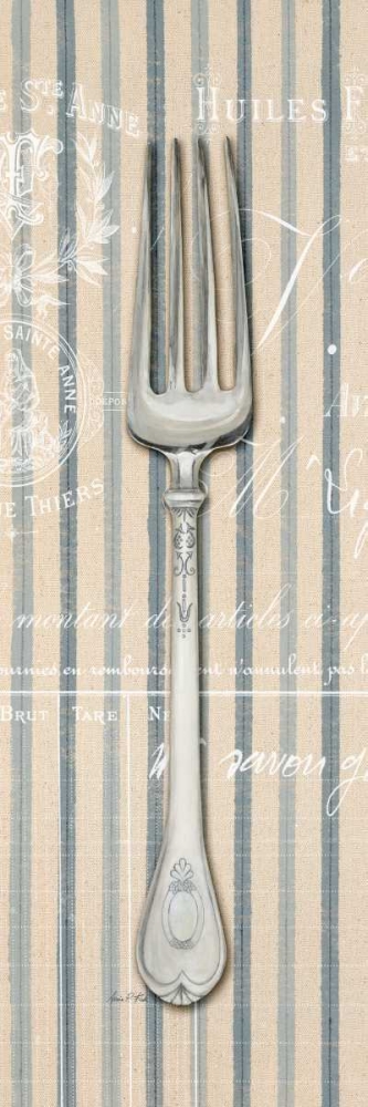 Wall Art Painting id:56386, Name: Pin Stripe Fork, Artist: Fisk, Arnie