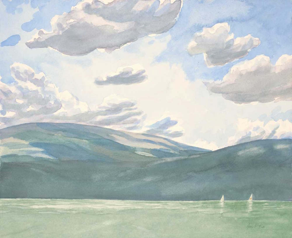 Art Print: Ocean Sailing 1