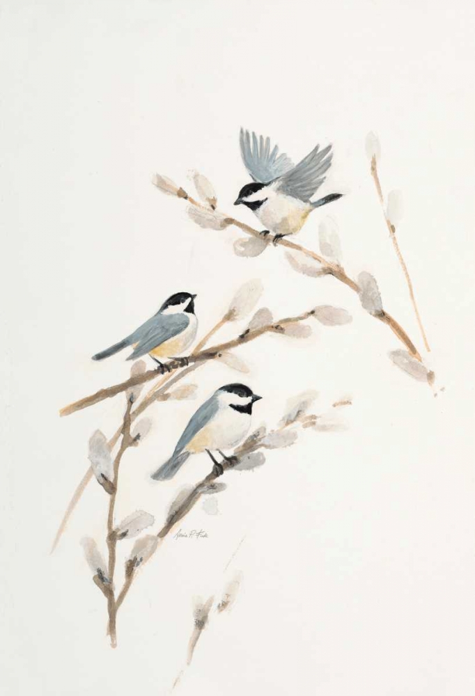 Wall art: Bird in White, by FISK, Arnie