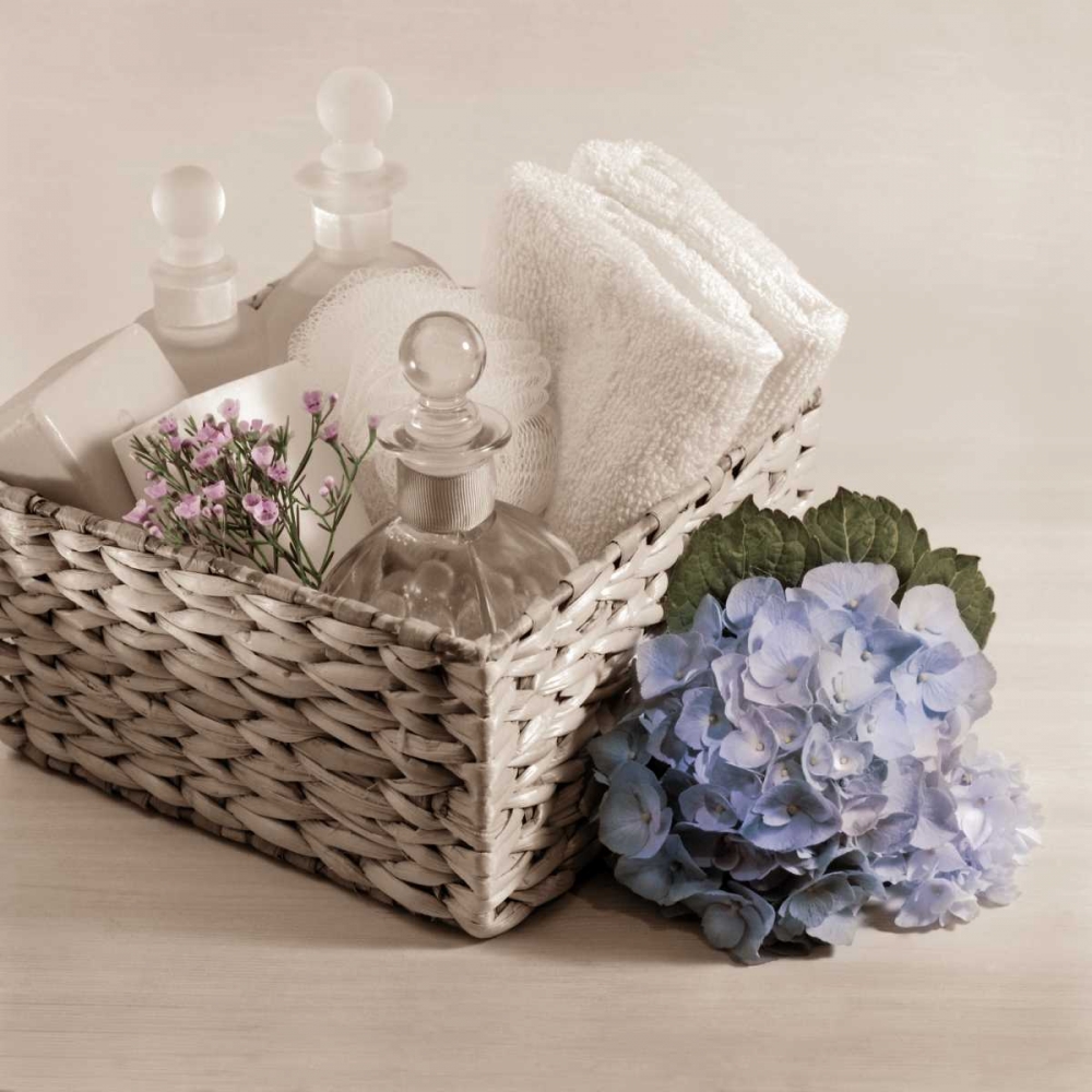 Art Print: Hydrangea and Basket 2