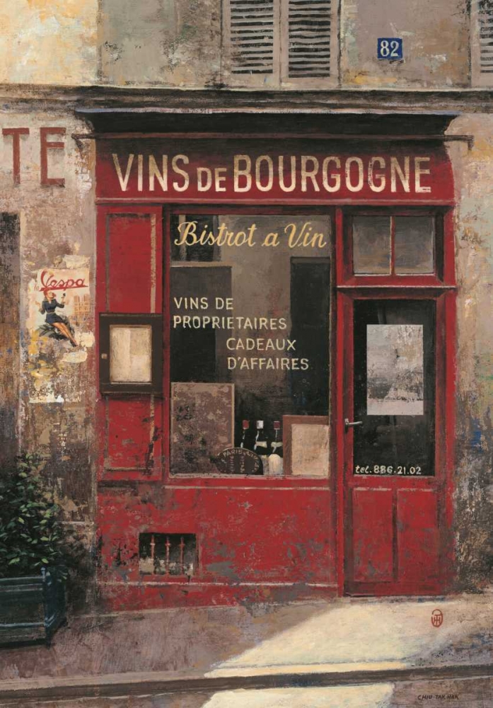 Wall Art Painting id:59720, Name: Vins De Bourgogne, Artist: Hak, Chiu Tak