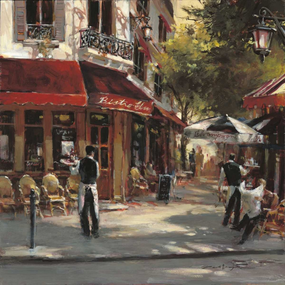 Wall Art Painting id:55997, Name: Bistro Waiters, Artist: Heighton, Brent