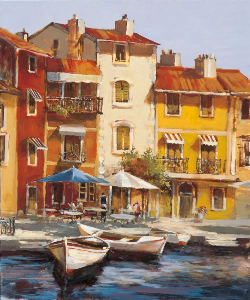 Wall Art Painting id:56003, Name: Mediterranean Waterfront II, Artist: Heighton, Brent