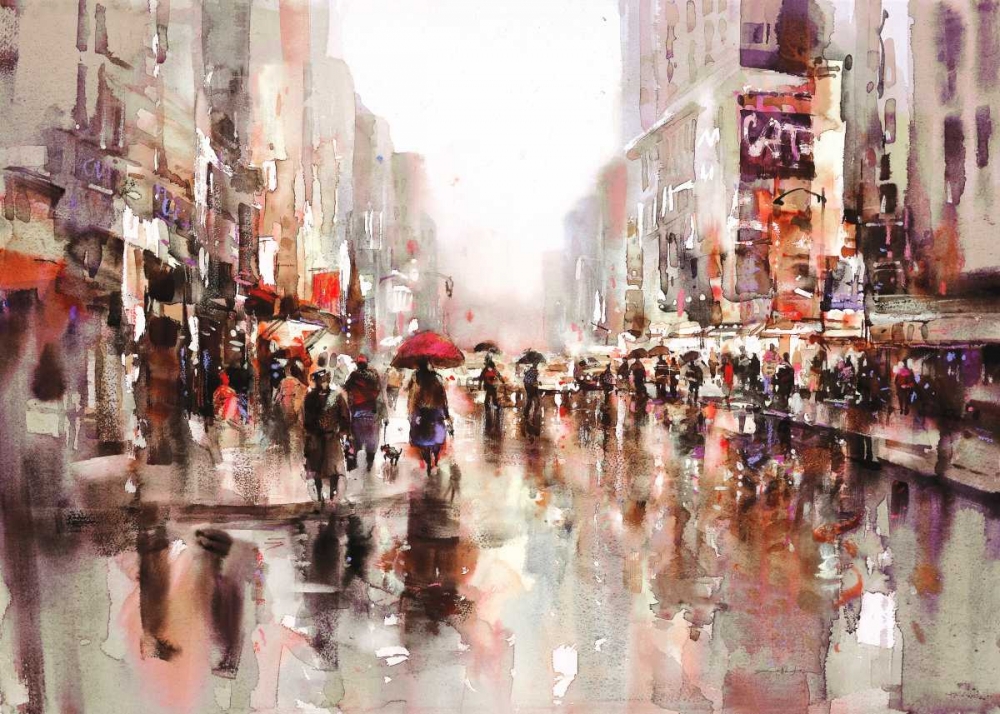 Wall art: City Rain 2, by Heighton, Brent