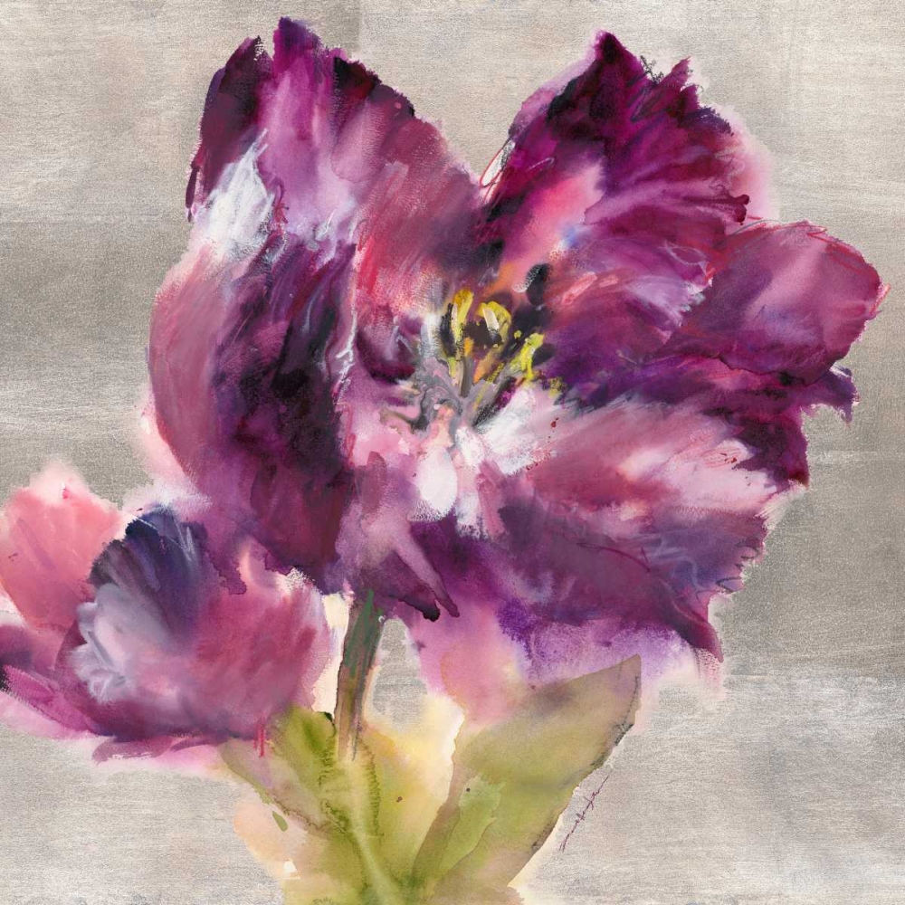 Wall Art Painting id:56057, Name: Purple Flourish, Artist: Heighton, Brent
