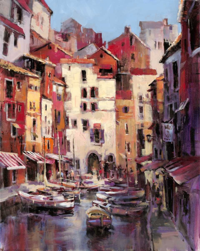 Wall Art Painting id:56070, Name: Mediterranean Seaside Holiday 1, Artist: Heighton, Brent