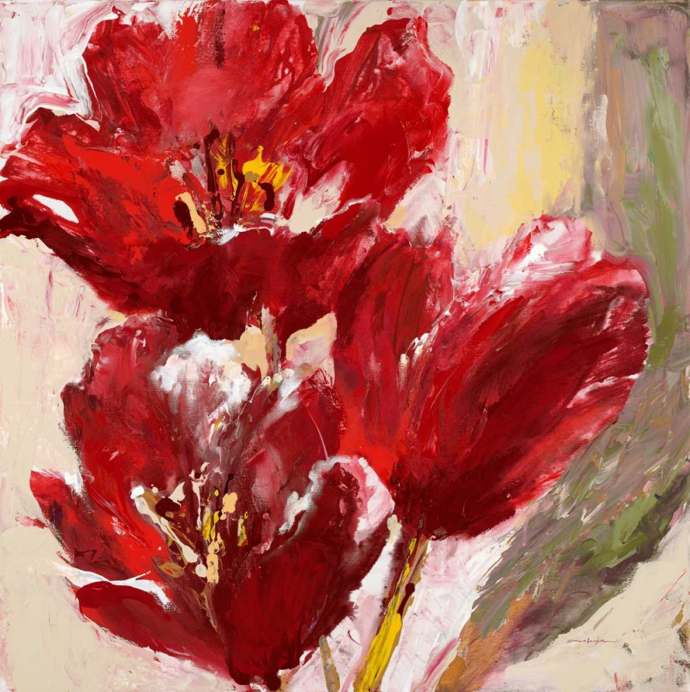 Wall Art Painting id:56084, Name: Passionate Red Tulip, Artist: Heighton, Brent