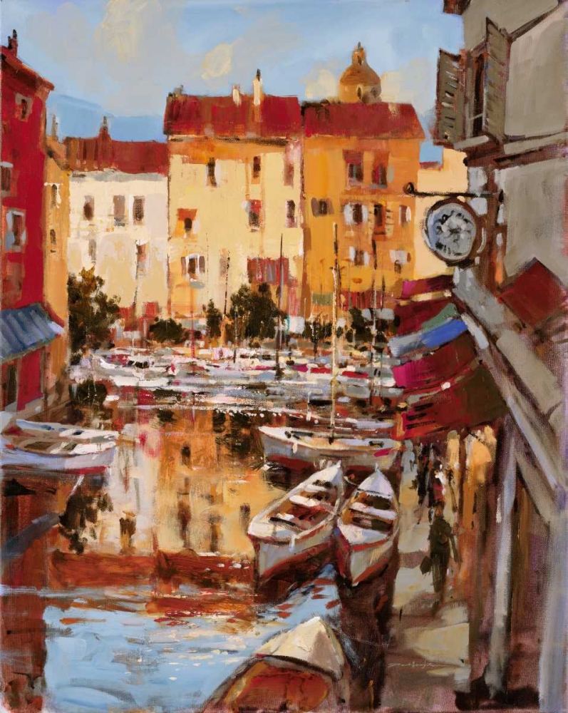 Wall Art Painting id:56073, Name: Mediterranean Seaside Holiday 2, Artist: Heighton, Brent