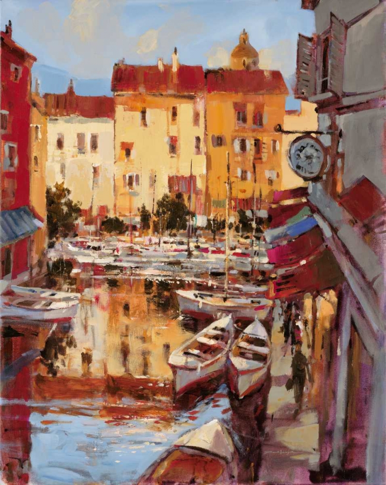 Wall Art Painting id:56072, Name: Mediterranean Seaside Holiday 2, Artist: Heighton, Brent