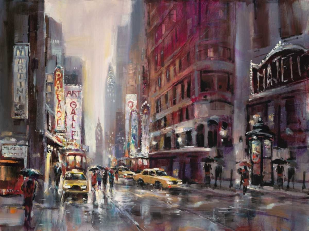 Wall art: Manhattan Rain, by Heighton, Brent