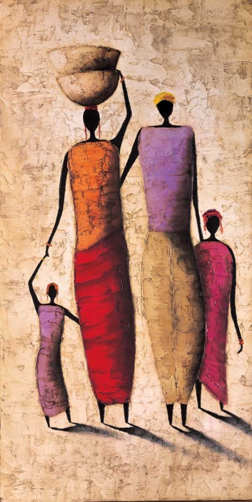 Wall art: Family Gathering, by Rauscher, Michel