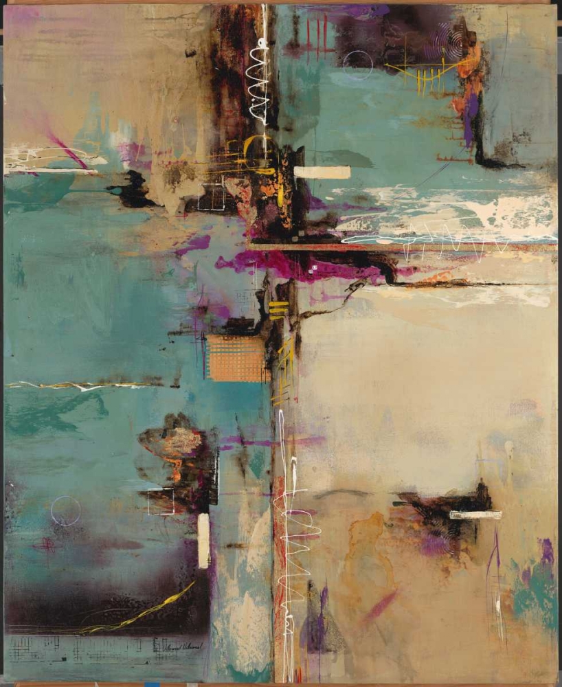 Wall art: Aqua Fusion, by Villarreal Villarreal, Gabriela