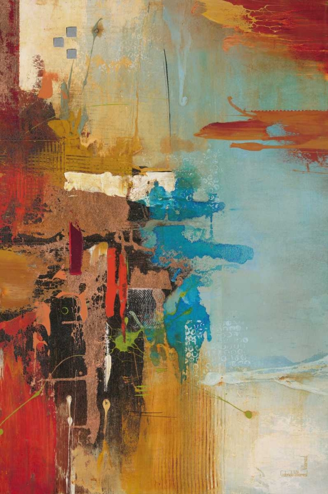 Wall art: Aqua Illusion 1, by Villarreal Villarreal, Gabriela